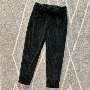 Oshkosh Genuine Kid Black Sparkle Velvet Sweatpant